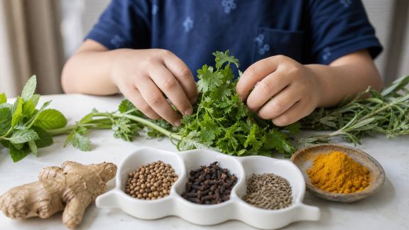 Découvrir les herbes et épices avec les enfants : une initiation gourmande