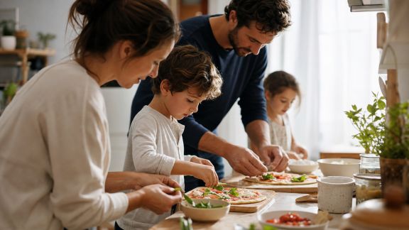 Cuisiner en famille quand on manque d’espace : astuces et organisation