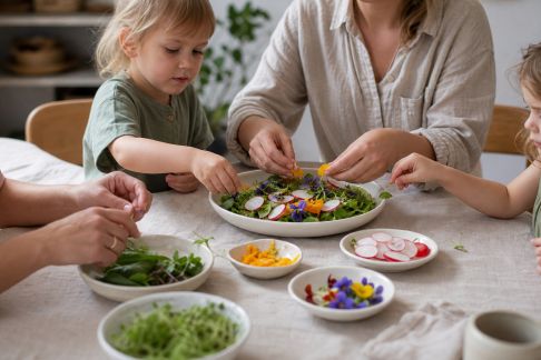 Décorer les plats en famille : petits gestes pour rendre les repas plus fun