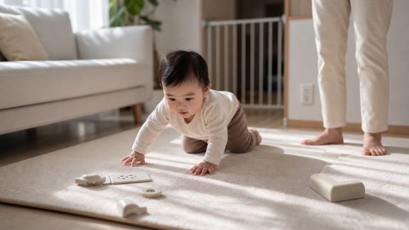 Adapter la maison pour les premiers déplacements à quatre pattes