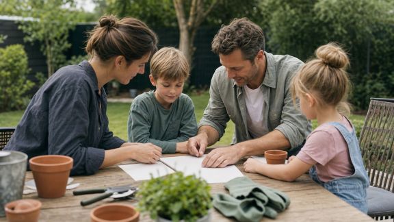 Créer un planning pour l’entretien du jardin en famille