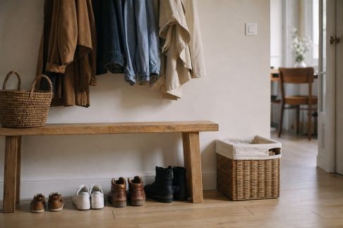 Optimiser le rangement des chaussures et manteaux pour une entrée sans pagaille